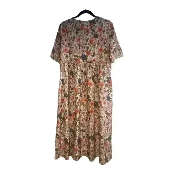 Noracora Floral Boho Maxi Dress - Size Small - Picture 3 of 4